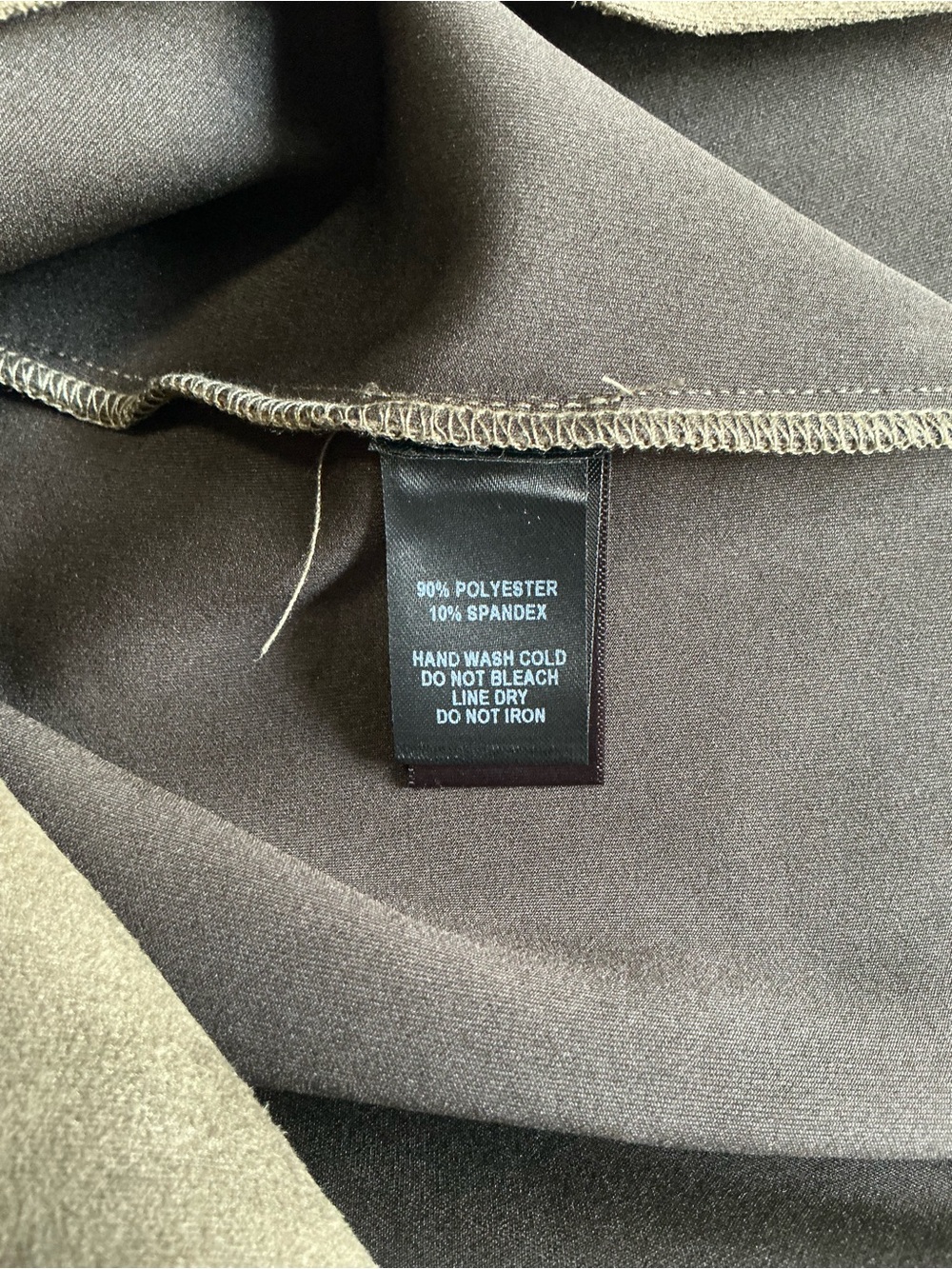Lulus Olive Green Faux Suede Pencil Skirt with Front Slit Size M - Picture 5 of 11